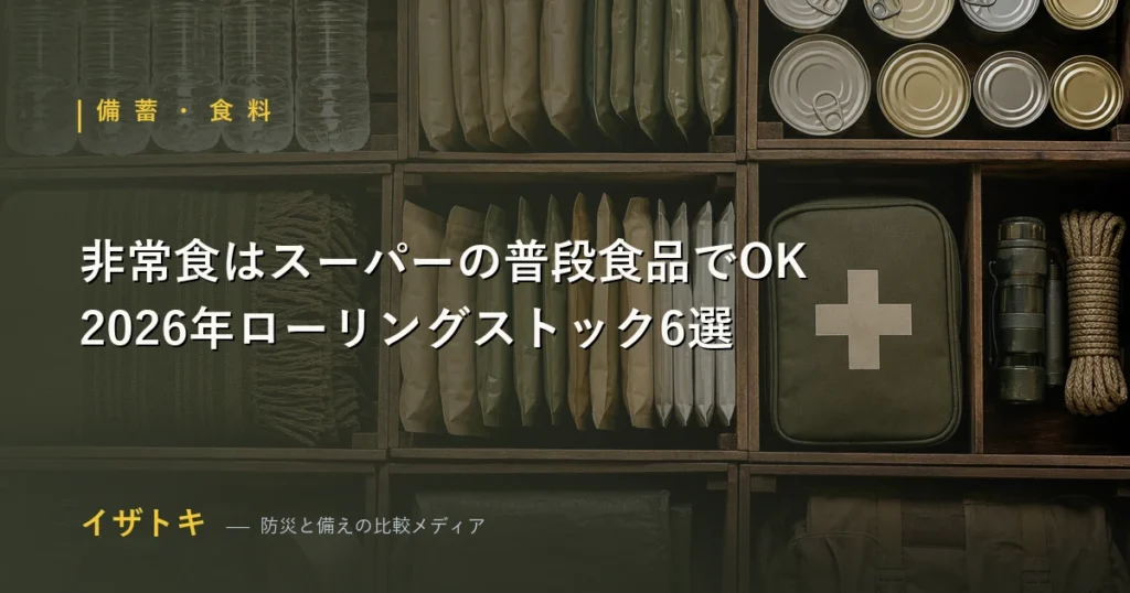スーパーで買える非常食・ローリングストック向け食品の比較